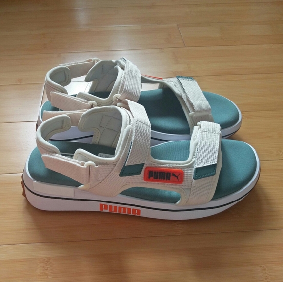 Puma Shoes New Puma Future Rider Sandals Beige 55 Poshmark